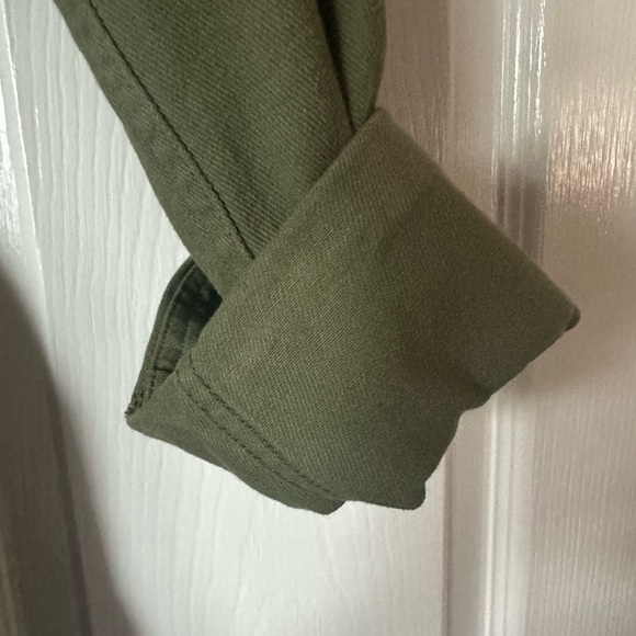 Free Assembly Women’s Olive Button Down Utility Jacket. Gently used. - Picture 9 of 14